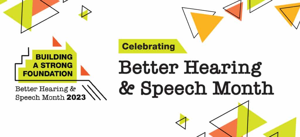 Better Speech & Hearing Month 2023 banner